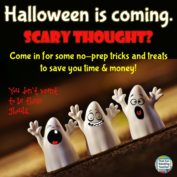 Fun Halloween, no-prep early literacy activities!