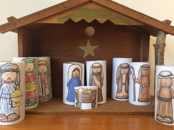 The images used for these figures are a part of my Big Christmas Bundle on TpT! $ #Nativity #Christmas #earlyliteracy 