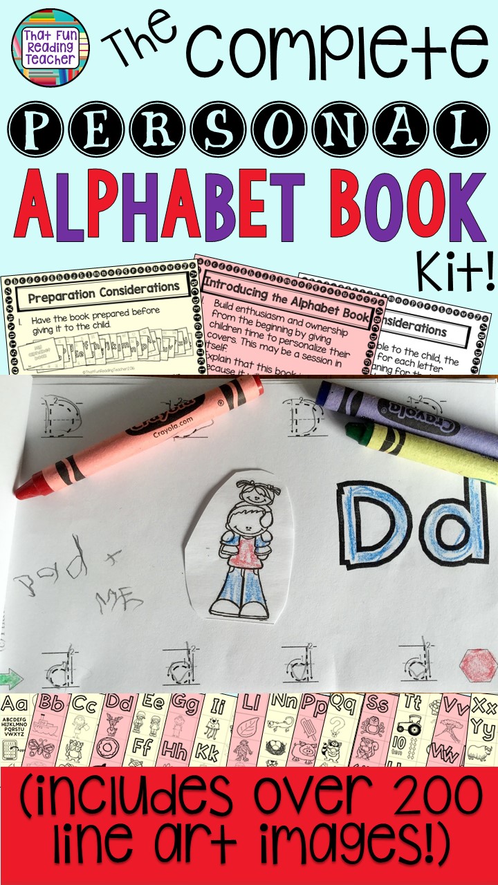 Everything you need to make personal alphabet books - all in one place! Huge time-saver for Reading Recovery and early literacy teachers! $
