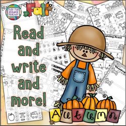 Fun Fall activities for kindergarten, first grade: Early literacy $