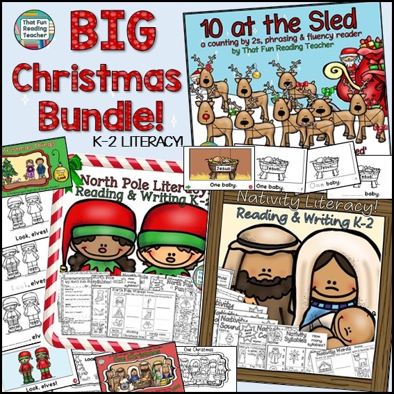 BIG Christmas Literacy Bundle K-3 $