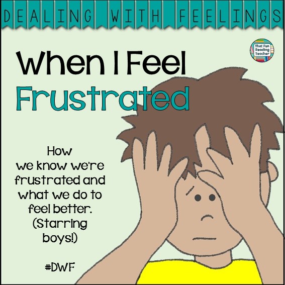 When I Feel Frustrated -children's story about recognizing, expressing and managing frustration. Printable activity, color & b+w version of story incl. $ #DWF