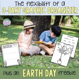 The flexibility of a 3 part graphic organizer - plus an earth day freebie! | That Fun Reading Teacher