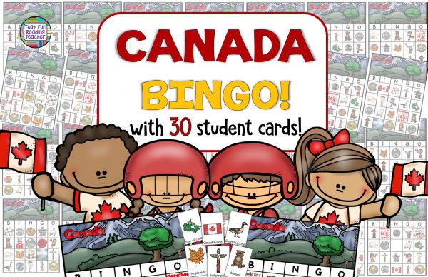Do you know anyone who could benefit from a Canadian vocabulary game? Canada BINGO is a fun way to learn words unique to Canada, practice naming Canada's coins, landmarks, animals native to Canada and more fun social studies facts! 