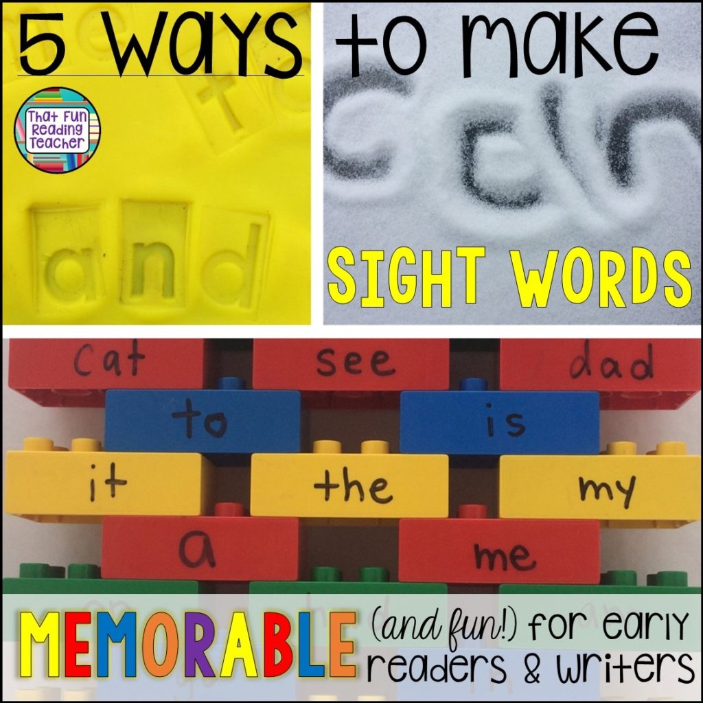 5 ways to make sight words memorable and fun for early readers and writers