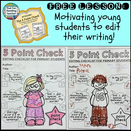 Motivating young students to edit their writing