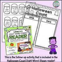 Halloween Count Sight-Word and Sorting Activity