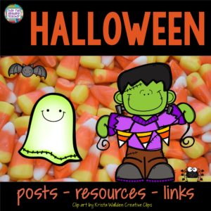 Halloween posts, resources, links on That Fun Reading Teacher.com