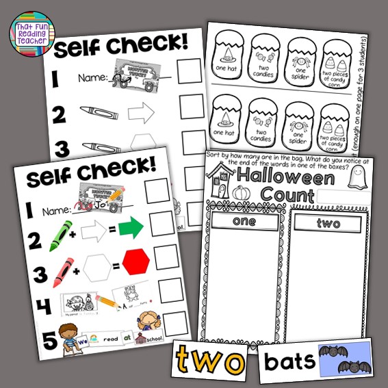 If you have purchased this Sight-Word-Stages Reader, Halloween Count, or any of the Bundles it comes in, you already have this cut and paste sorting activity for the sight words ‘one’and ‘two’! 