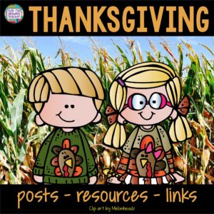 Thanksgiving posts, resources, links on That Fun Reading Teacher