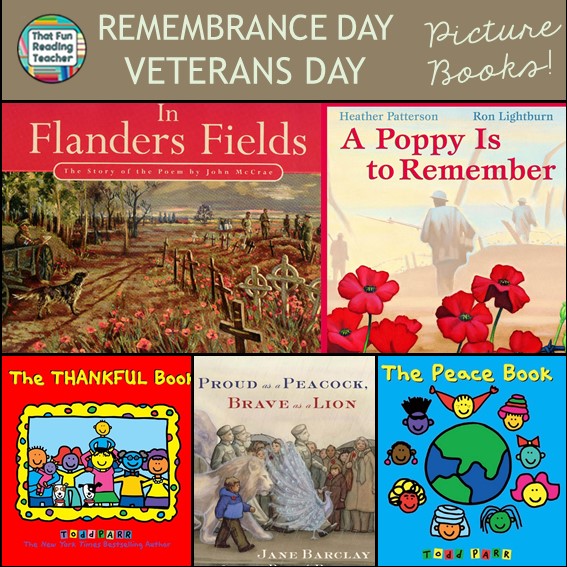 Remembrance Day and Veterans Day books for kids