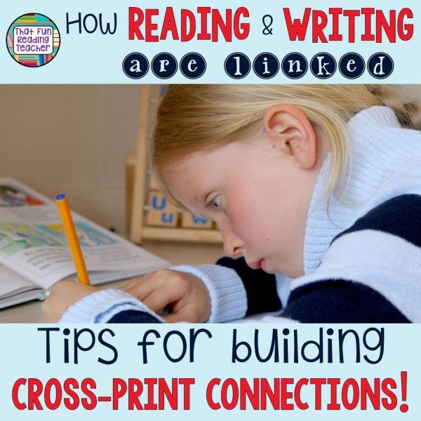 How reading and writing are linked - Tips for building cross-print connections! | That Fun Reading Teacher