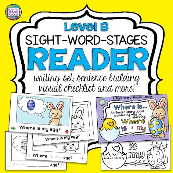 Guided Reading Easter Sight Word Reader - Where is my... Lv B - That Fun Reading Teacher $