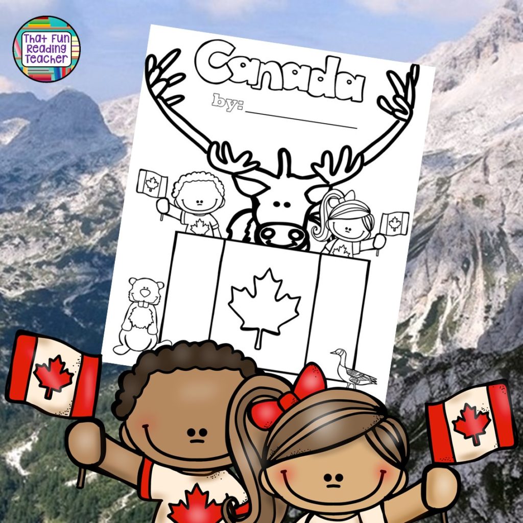 Canada booklet cover for CANADA! Read and Write and More!