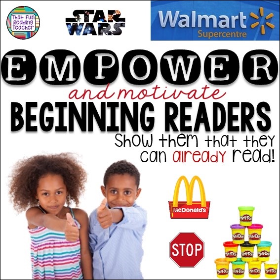 Empower and motivate beginning readers. Show them that they can already read! | That Fun Reading Teacher.com