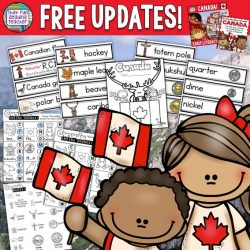FREE updates for previously purchased Canada literacy products! #Canada150 $