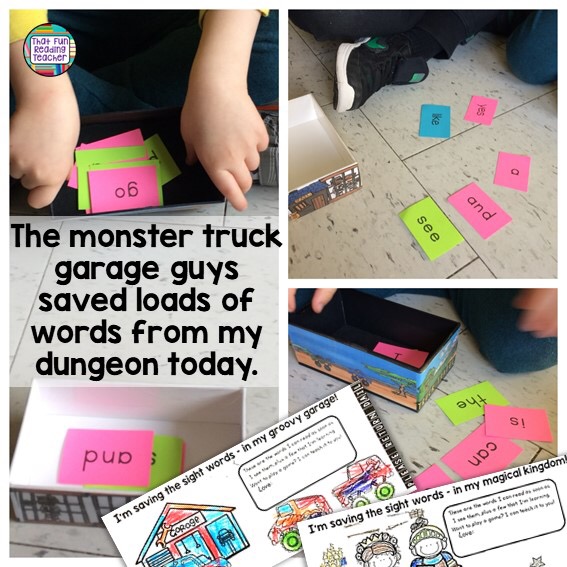 Save the Sight Words from the dungeon! Add fun themes to Smart phone boxes! $