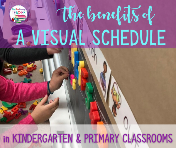 The benefits of a using a visual schedule in kindergarten and early primary classrooms