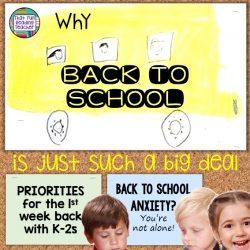 Why back to school is such a big deal - manage anxiety by setting priorities