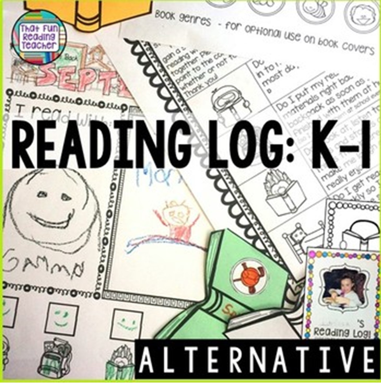 This is the fun, alternative reading log I use with my K-1 students, encouraging pride and age-appropriate responsibility! $