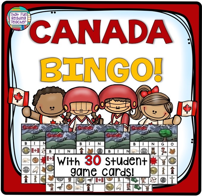 My students love learning about Canadian symbols and reviewing vocabulary by playing BINGO! Latest game update now includes 30 player cards! $