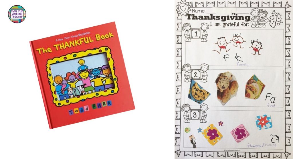 The Thankful Book by Todd Parr is a great gratitude model for kids | That Fun Reading Teacher