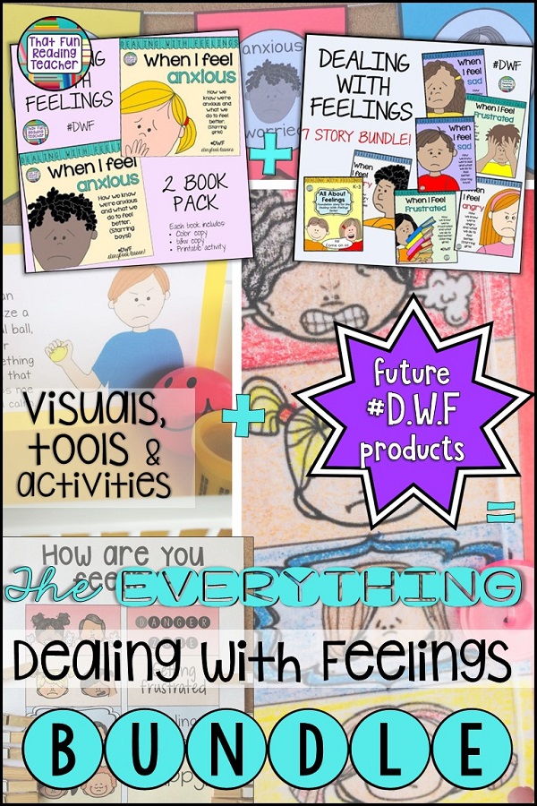 Teaching kids about feelings? Emotional regulation resources with storybook lessons ,visuals, tools and activities from the #DealingWithFeelings series are all bundled here, and future #DWF products will be added. $ #teaching #regulateemotions #specialeducation #iteachprimary #kindergarten #DWF #calming #kids #education #visuals