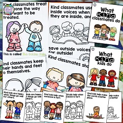 Kindness storybook lessons for K-2 students $ #kindness #teachingwithbooks #kindergarten #1stgrade #classroommanagement #tpt