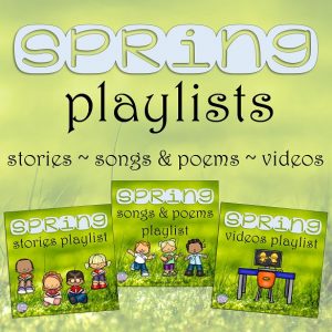 Free Spring Literacy playlists | That Fun Reading Teacher.com #kindergarten #1stgrade #earlyliteracy #teaching #spring