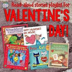 Valentine's Day Stories Read Aloud - Free Playlist for K-2! #earlylearning #stories #valentinesday #kindergarten