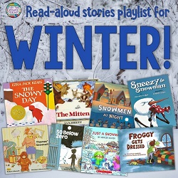 Winter Read-Aloud Stories playlist - free! #winter #stories #kindergarten #grade1 #1stgrade #listeningcenter #listeningcentre
