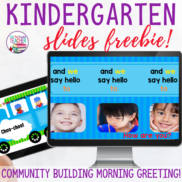 Kindergarten welcome activity free - Good morning train