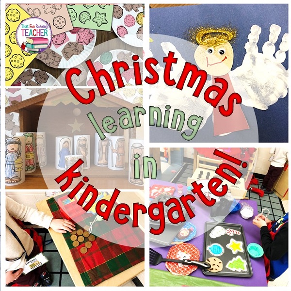 Christmas learning through play in in kindergarten!