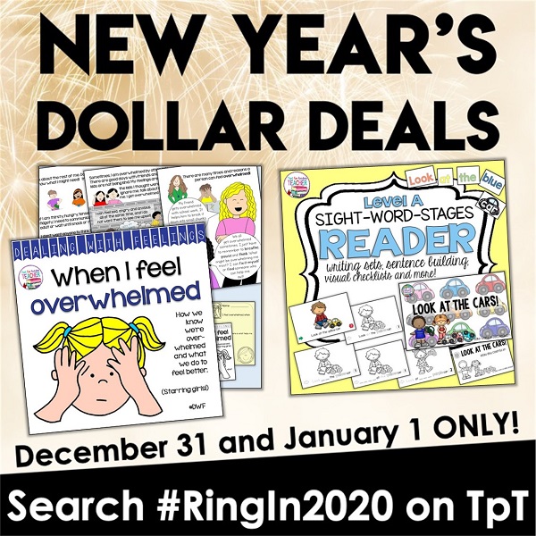 Happy New Year! New Year's Dollar Deals are back, and my teacher-author friends and I invite you to #RingIn2020 with us today and tomorrow with amazing resources marked down to onHappy New Year, my friends! New Year's Dollar Deals are back, and my teacher-author friends and I invite you to #RingIn2020 with us today and tomorrow with amazing resources marked down to one dollar!